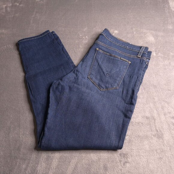 Hudson Womens Krista Ankle Super Skinny Jeans 32 Dark Wash Mid Rise Stretch - Picture 1 of 8